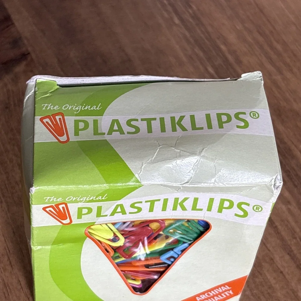 Baumgarten's Plastiklips Plastic Paper Clip LP 0300 500 Pieces Made In Germany